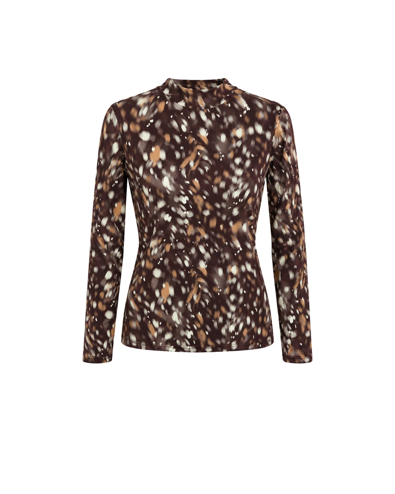 Long-sleeve top with an animal print | T-shirts