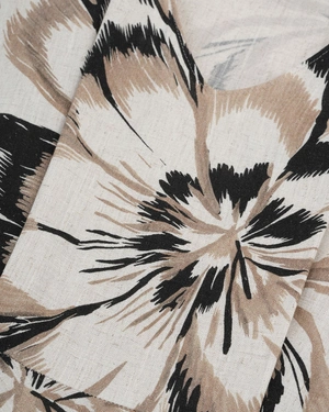 Duga letnja haljina sa cvetnim printom u bež tonovima | Haljine - 5