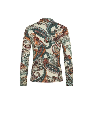 Lyocell blouse with paisley print |  - 1