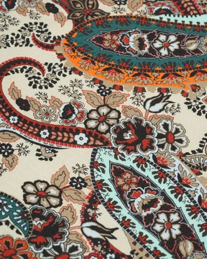Lyocell blouse with paisley print |  - 2