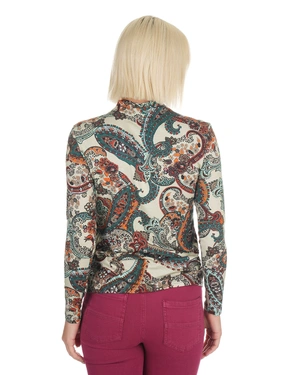 Lyocell blouse with paisley print |  - 5