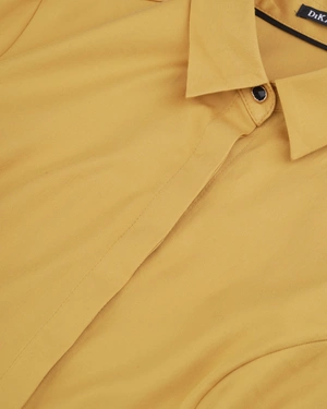 Mustard women's cotton shirt | Shirts | Dika.com - 2 Mustard women's cotton shirt | Shirts - 2