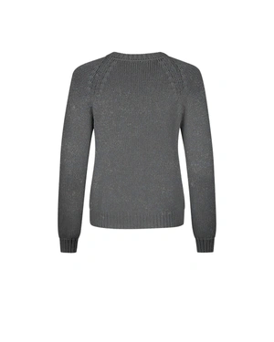 ნაცრისფერი პულოვერი ნაწნავიანი ნაქსოვით | Knitwear | Dika.rs - 1 ნაცრისფერი პულოვერი ნაწნავიანი ნაქსოვით | Knitwear - 1