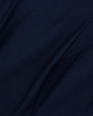 Navy blue dress made from recycled fabric with a straight silhouette | Dresses | Dika.ge - 4 Navy blue dress made from recycled fabric with a straight silhouette | Dresses - 4