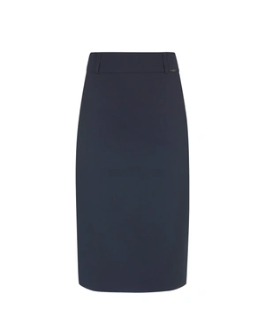 Jupe crayon bleu marine en matière recyclée | Jupes | Dika.com Jupe crayon bleu marine en matière recyclée | Jupes