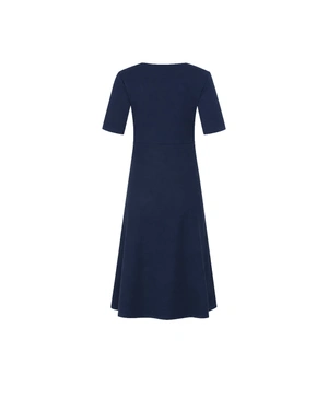 Navy blue women’s dress with defined waist | Dresses | Dika.com - 3 Navy blue women’s dress with defined waist | Dresses - 3