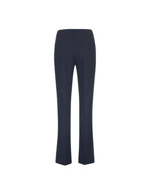 Navy blue women's straight-leg trousers made from recycled fabric | Trousers | Dika.com - 4 Navy blue women's straight-leg trousers made from recycled fabric | Trousers - 4
