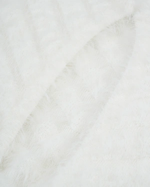 Open fluffy cardigan in white | COLLECTION - 5