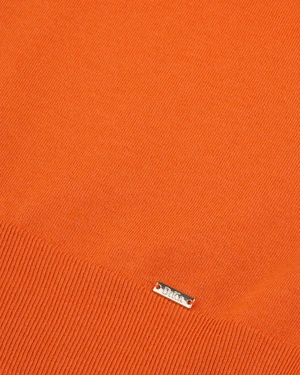Orange knitted top in lyocell and wool | NEW | Dika.bg - 5 Orange knitted top in lyocell and wool | NEW - 5