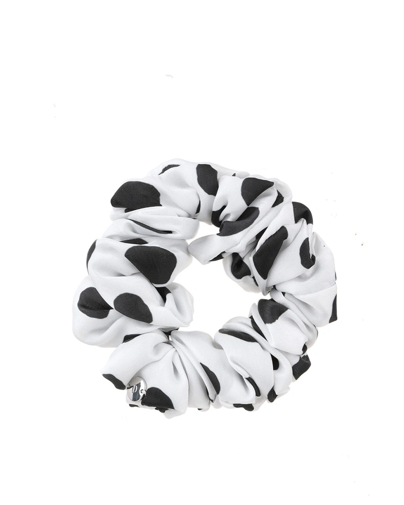 Oversized scrunchie with polka dots | OUTLET ACCESSORIES