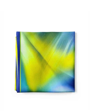 Pareo with an abstract blue-green pattern | Scarfs - 2