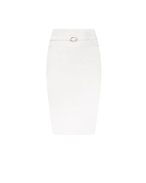Pencil skirt with fine fabric belt | COLLECTION | Dikastore.ro Pencil skirt with fine fabric belt | COLLECTION