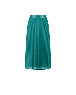 Pleated skirt in an Eucalyptus shade with a flowing silhouette | Skirts | Dika.com Pleated skirt in an Eucalyptus shade with a flowing silhouette | Skirts