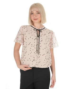 Bluza na tufne sa dekorativnom mašnom | Casual kolekcija - 3