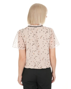 Bluza na tufne sa dekorativnom mašnom | Casual kolekcija - 4