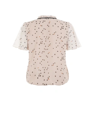 Bluza na tufne sa dekorativnom mašnom | Casual kolekcija - 5