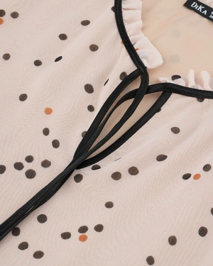 Bluza na tufne sa dekorativnom mašnom | Casual kolekcija - 6