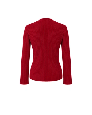 Raspberry long-sleeve sweater | Pullovers - 3