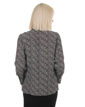 Rayon blouse with animal print | Blouses - 5