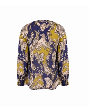 Rayon blouse with print | Blouses - 1