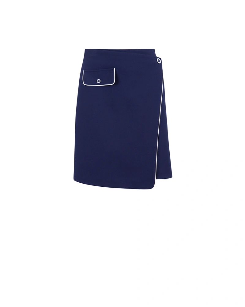 Recycled polyester and viscose skirt | Skirts and Shorts