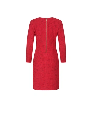 Red cotton tweed dress | Dresses and Jumpsuits | Dika.test - 1 Red cotton tweed dress | Dresses and Jumpsuits - 1