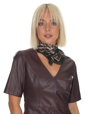 Scarf with stylized animal print | Scarfs - 9