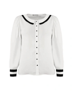 Shirt with contrasting details | Blouses and Shirts