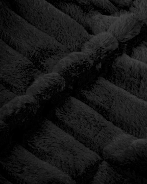 Short black faux fur coat | Jackets and Coats - 2
