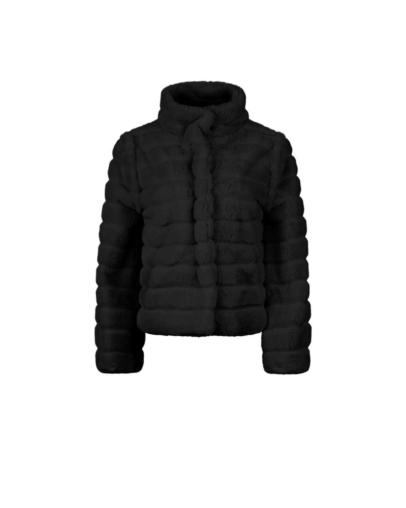Short black faux fur coat | Jackets and Coats