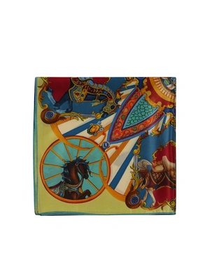 Silk scarf with horse pattern | Scarfs - 1