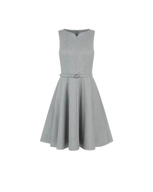 Silver-grey formal dress with lurex fibers | NEW - 6