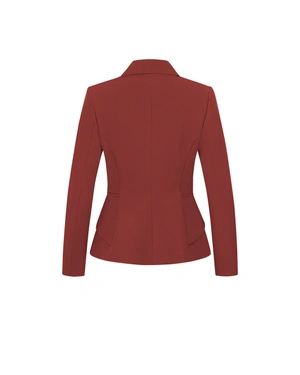 Veste de costume business simple boutonnage en couleur brique mate | COLLECTION - 9