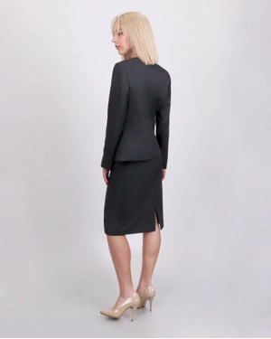 Single-breasted jacket without lapel | All products | Dika.bg - 3 Single-breasted jacket without lapel | All products - 3