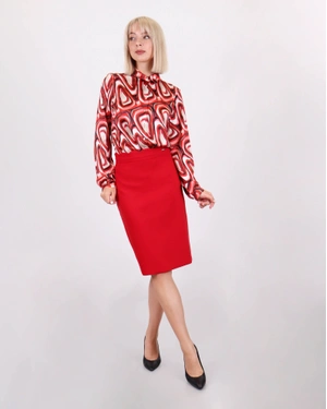 Skirt with a wavy waist | Skirts and Shorts - 2