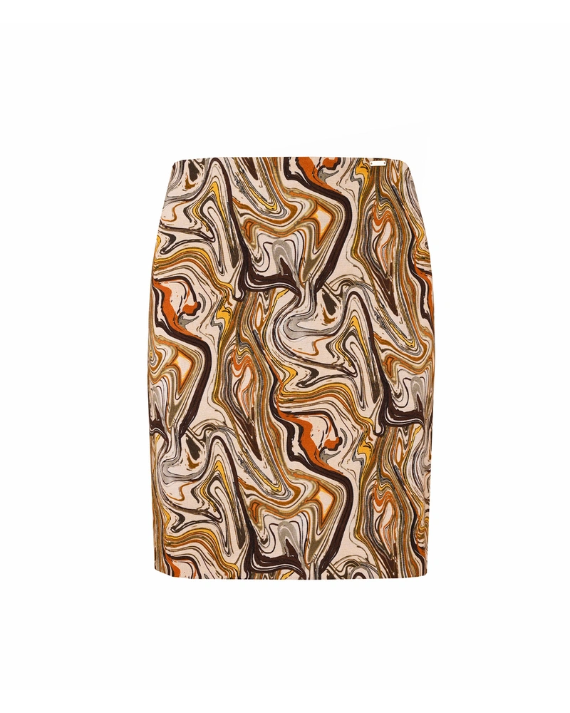 Skirt with an abstract pattern | 