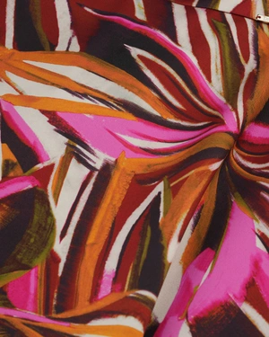 Skirt with bright stylized print, calf-length | Skirts and Shorts - 2