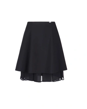 Fusta din sifon cu volan | Fuste | Dikastore.ro Fusta din sifon cu volan | Fuste