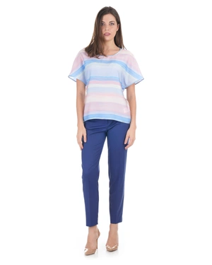 Prolećna prugasta bluza u pastelnim tonovima | Casual kolekcija - 11