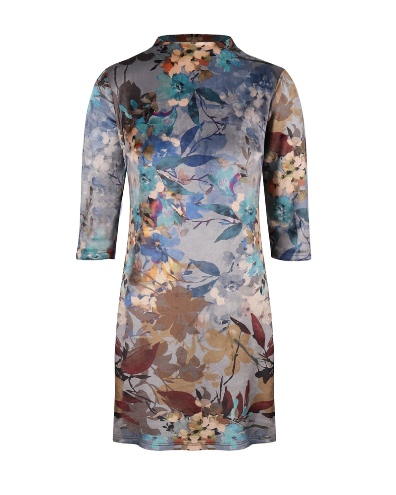 Rochie dreapta cu motiv floral | Rochii si Salopete