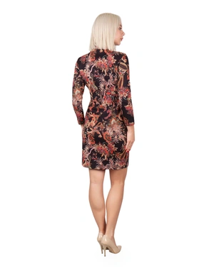 Straight dress with paisley motif | Dresses and Jumpsuits - 3