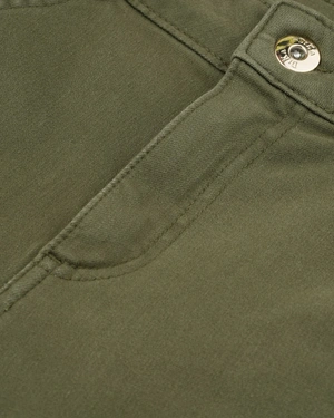 Straight-leg jeans in olive green | Denim - 2