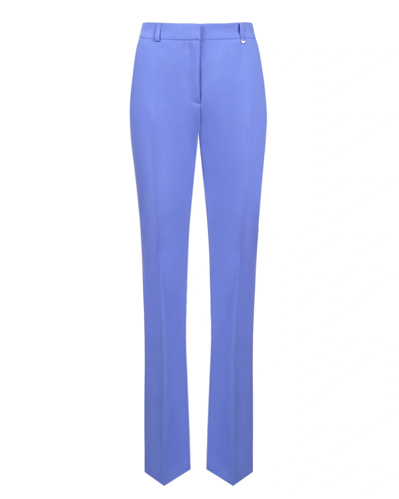 Straight leg trousers with a crease | Trousers