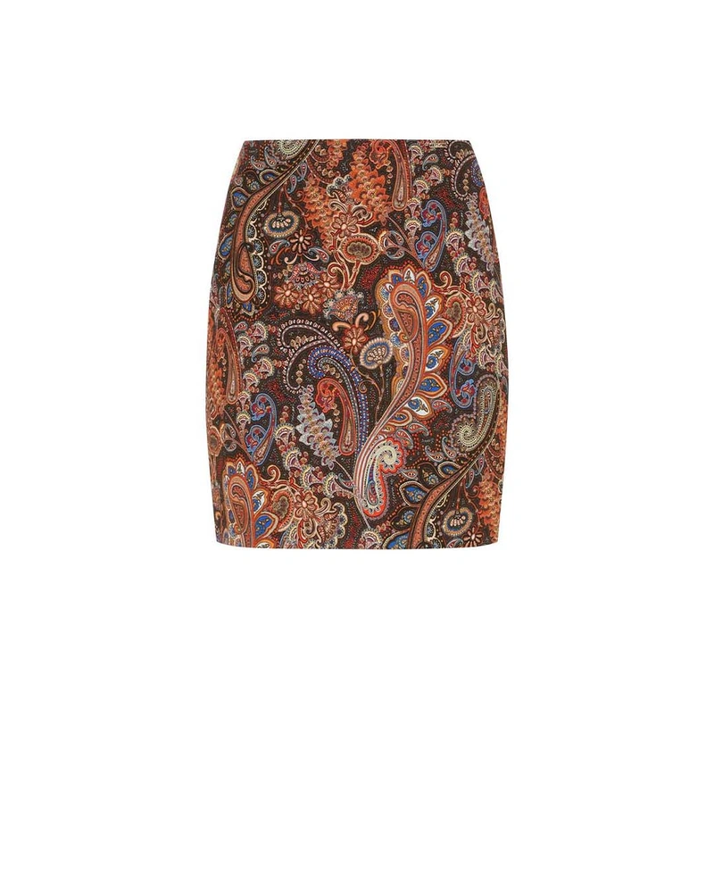 Straight skirt with paisley motif | Skirts and Shorts