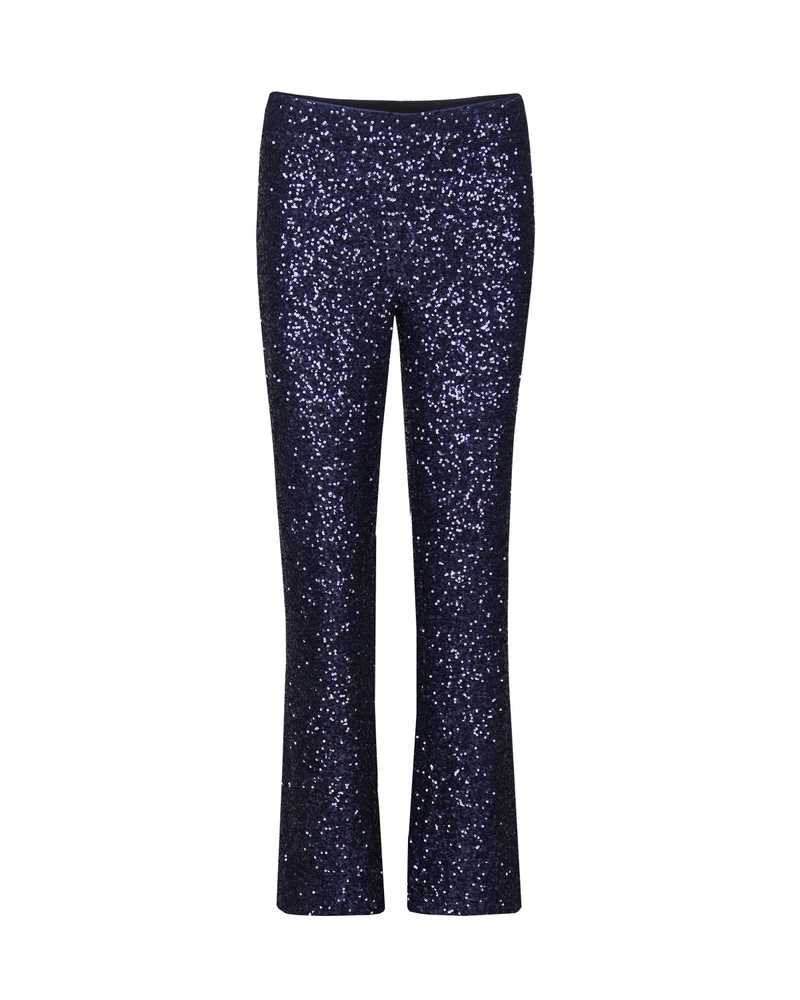 Straight trousers with sequins | Trousers and Leggings