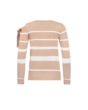 Striped fine-knit sweater | OUTLET SUMMER - 1