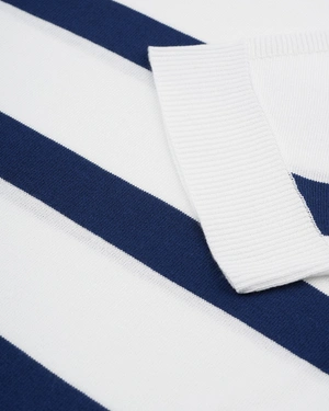Striped fine sweater | Knitted blouses - 2