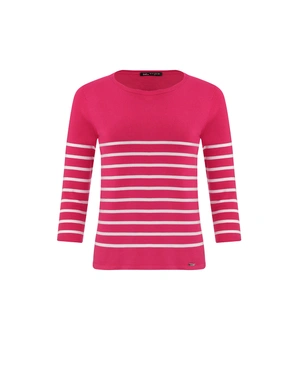Striped sweater with 3/4 sleeves | OUTLET SUMMER | Dika.test Striped sweater with 3/4 sleeves | OUTLET SUMMER