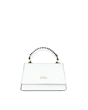 Structured leather bag with trapeze shape | Bags | Dikastore.ro Structured leather bag with trapeze shape | Bags