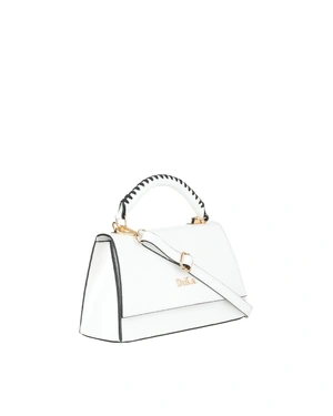 Structured leather bag with trapeze shape | Bags | Dikastore.ro - 1 Structured leather bag with trapeze shape | Bags - 1